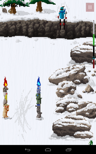 冬季滑雪主题像素游戏《Dudeski》3月上架