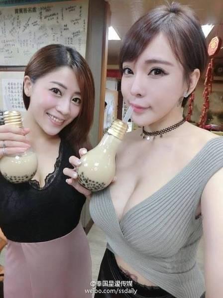 泰国女子卖灯泡奶茶走红 妹子们更吸引人！