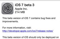 苹果放出iOS 7 Beta 3 测试文件