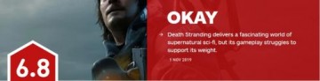 《死亡搁浅》IGN评分仅有6.8 媒体评分呈现两级分化