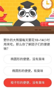 微博森林驿站1月22日每日一题答案 野外的大熊猫的便便怎么样