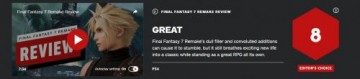 《最终幻想7重制版》IGN评分8分 有些瑕疵但依然值得享受