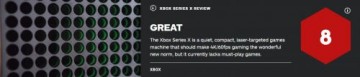 IGN为新Xbox主机打出8分 安静紧凑功能强大