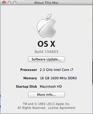 苹果悄然提升OS X Mavricks版本号