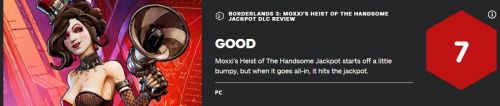 IGN《无主之地3》DLC评分7分 内容很棒但过于慢热