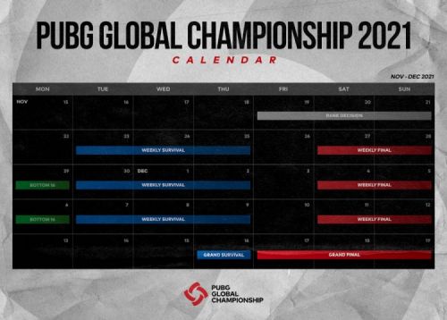 绝地求生2021PGC全球总决赛介绍：共进行五周比赛