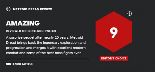 《银河战士：生存恐惧》获IGN9分好评 系列最强BOSS战