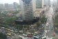 8月10日武汉“的哥”集体抵制“滴滴打车”交通严重堵塞